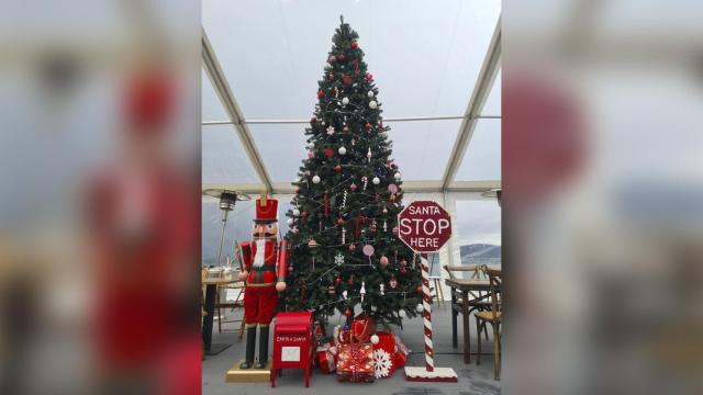 Decoración del año pasado en Los 3 Monos.