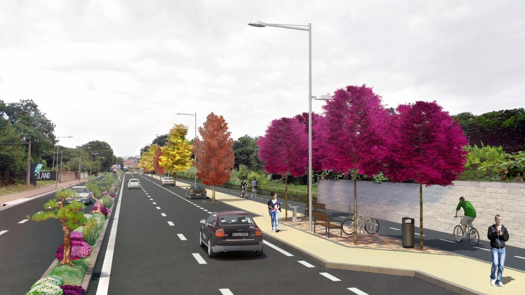 Infografía del proyecto de la Avenida de Europa.