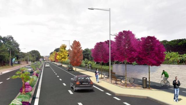 Infografía del proyecto de la Avenida de Europa.