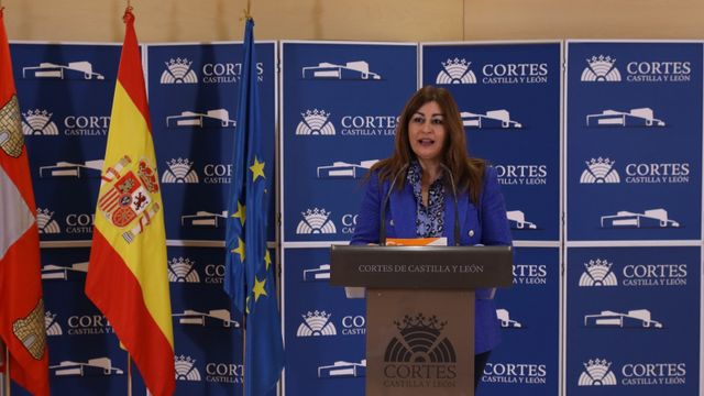 La procuradora y portavoz de Ciudadanos en la comisión de Educación en las Cortes de Castilla y León, Marta Sanz Gilmartín.