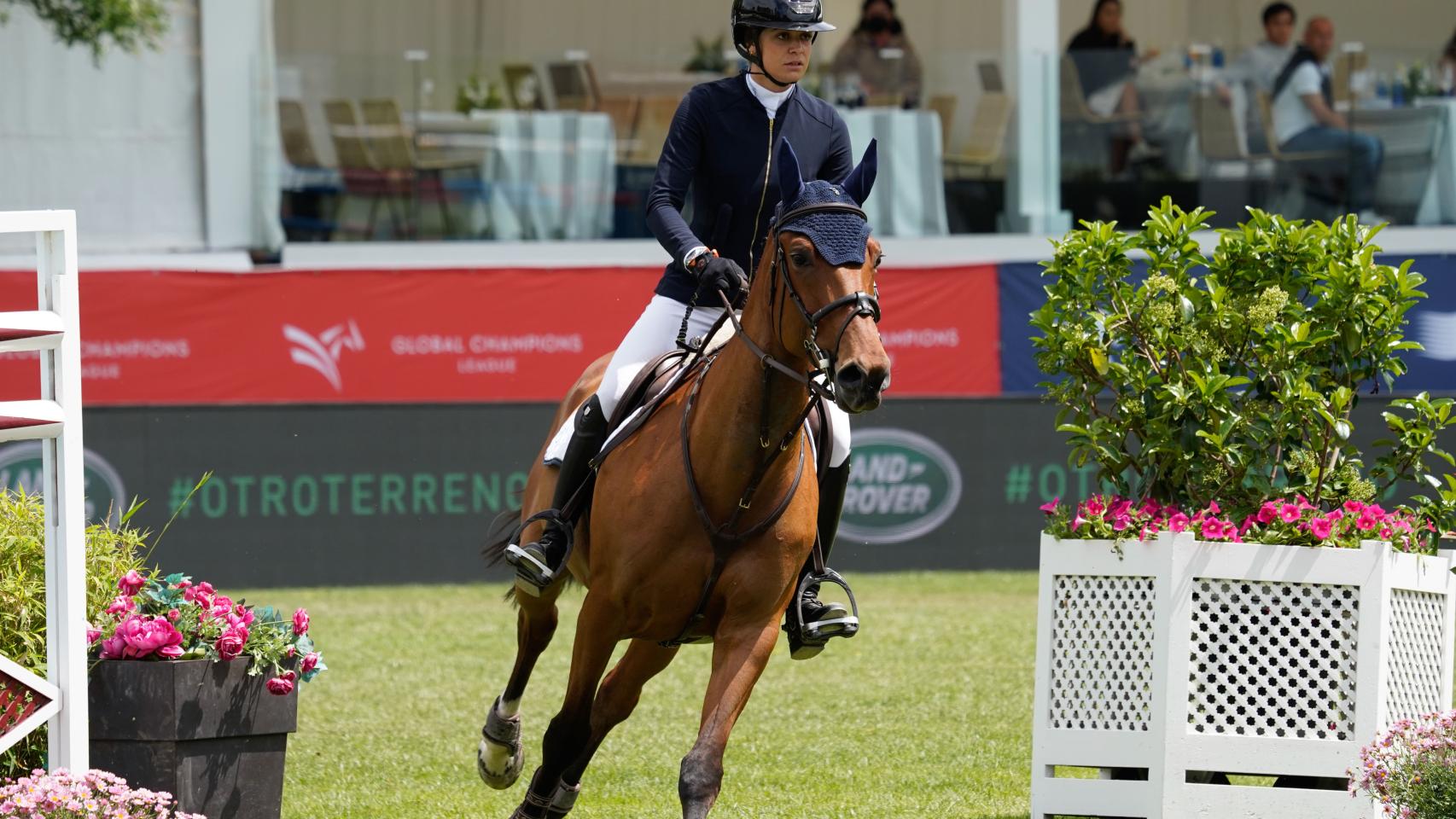 Sira Martínez, durante el Global Champions Tour en el Club de Campo Villa de Madrid.
