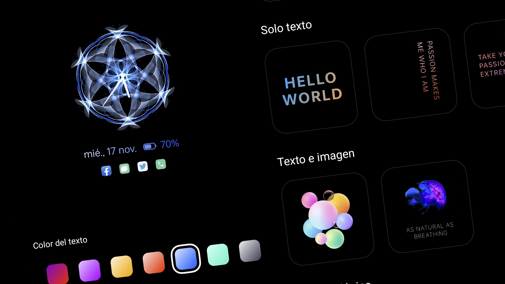 Pantalla siempre activa en realme
