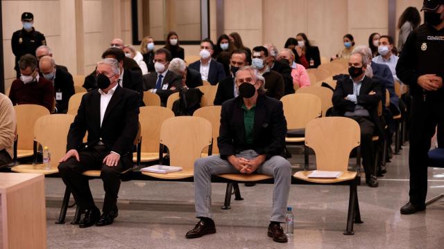 Pablo Crespo y Francisco Correa, durante el juicio celebrado en la Audiencia Nacional.