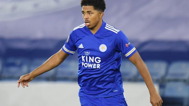 Wesley Fofana en un partido con el Leicester
