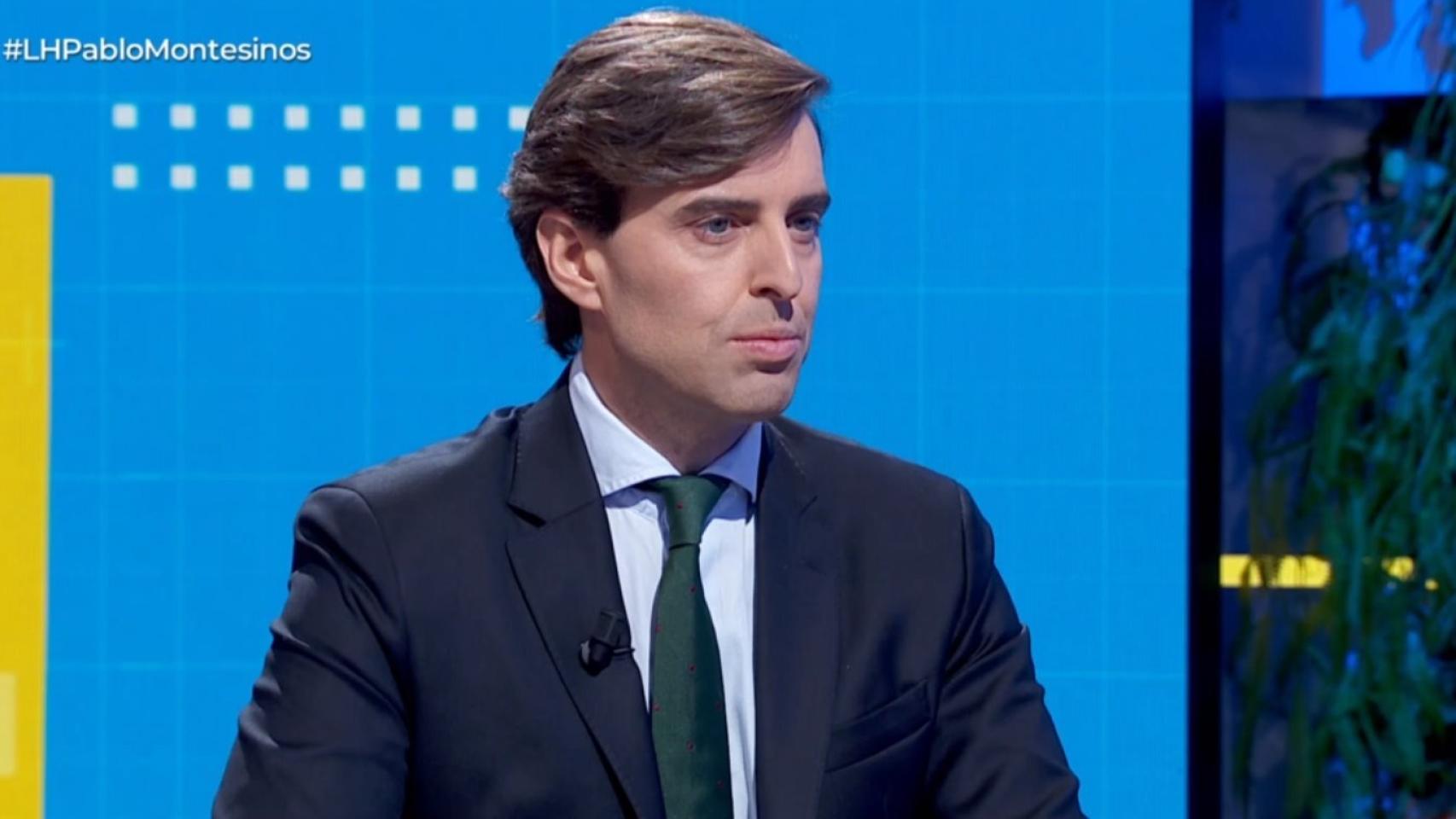 Pablo Montesinos, vicesecretario de Comunicación del PP, en TVE.