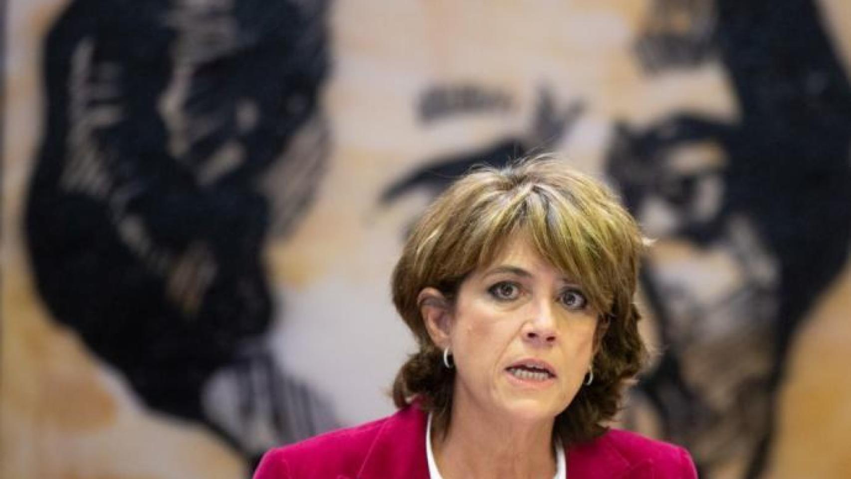 Dolores Delgado, este jueves en el Senado.