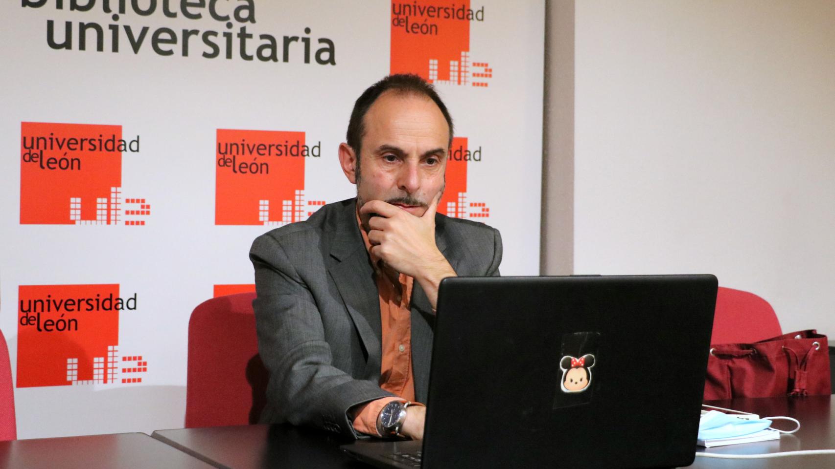 Paulino Pardo en una de las jornadas online