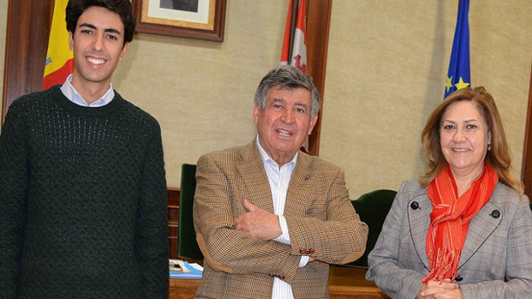 El portavoz popular y exacalde Alejo Riñones, en el centro de la imagen, en una imagen de archivo