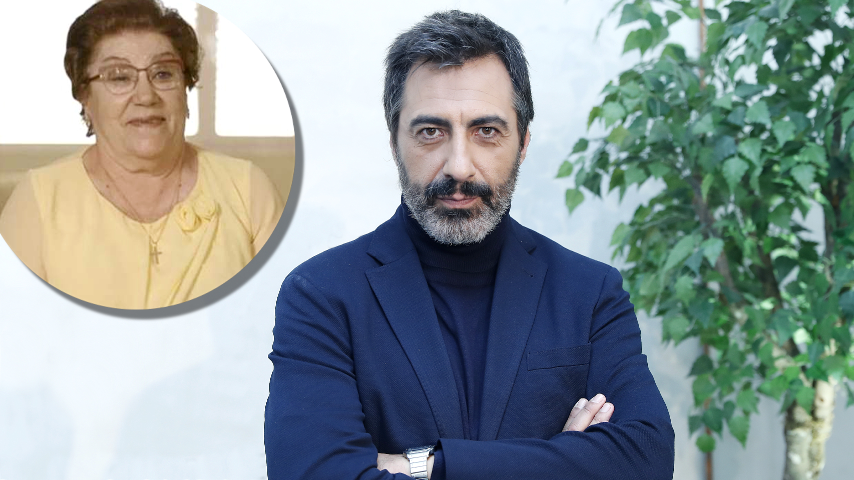 Ángeles Pérez Guerrero junto a su hijo, Juan del Val, en un montaje de Jaleos.