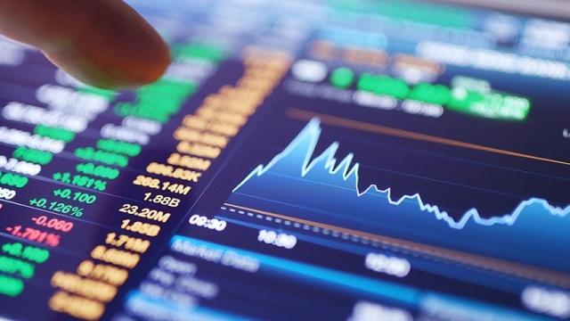 Una pantalla de cotizaciones bursátiles.