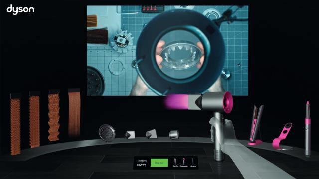 Así es la tienda en realidad virtual de Dyson.