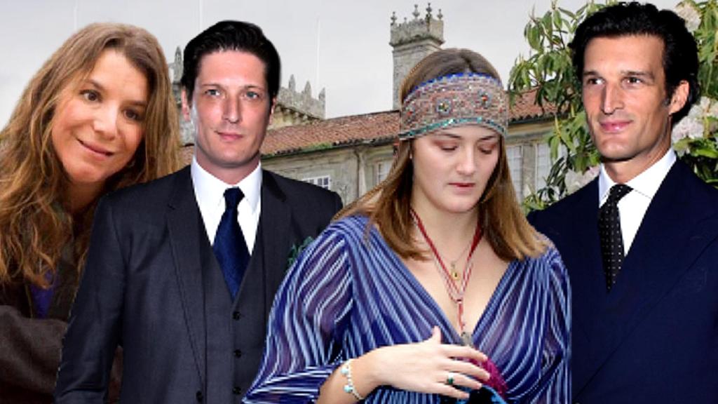 Casilda Medina, Luis Medina, Victoria de Hohenlohe y Rafael Medina, en un montaje de EL ESPAÑOL.