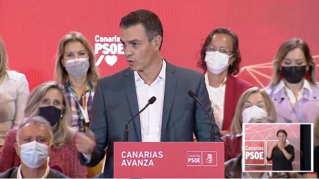 Pedro Sánchez inaugura el XIV Congreso del PSOE de Canarias.