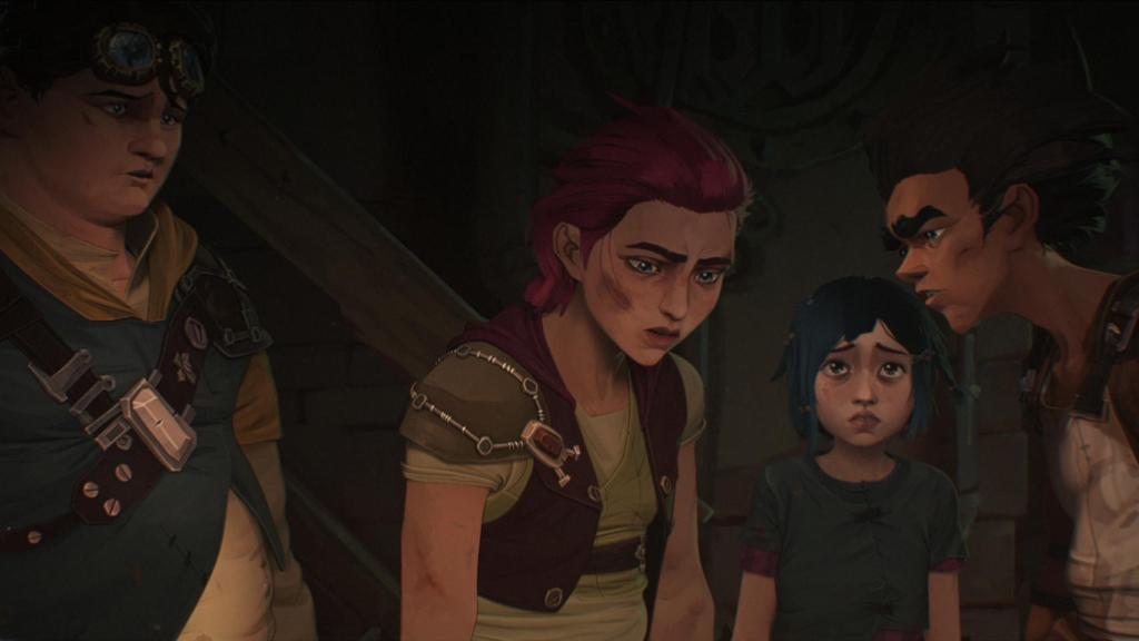 Una de las imágenes al inicio de la temporada en 'Arcane'.