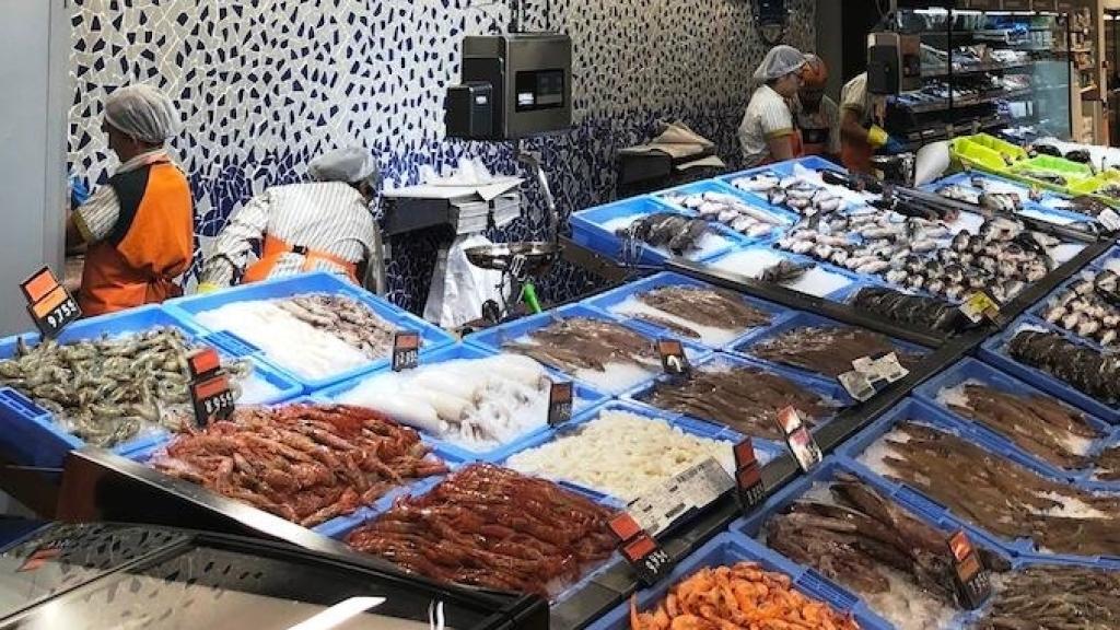 Pescadería de Mercadona.