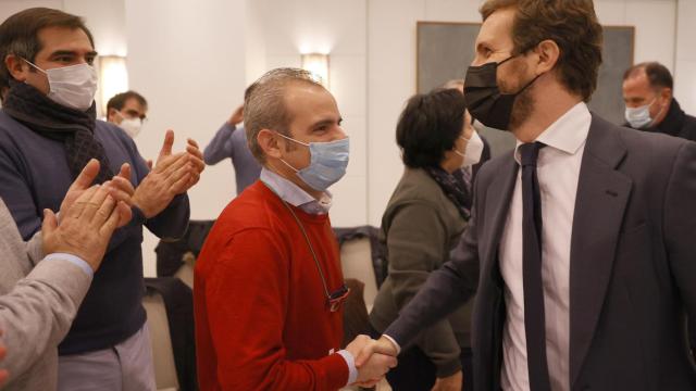 Casado, este lunes en Vitoria.