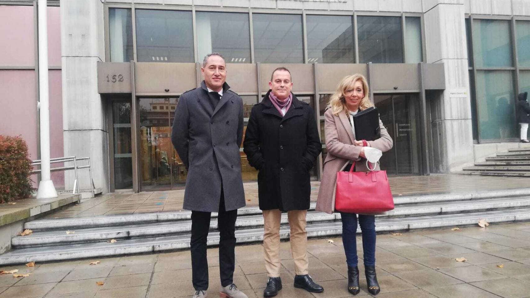 Francisco Requejo, Emilio Fernández y Ana Sánchez