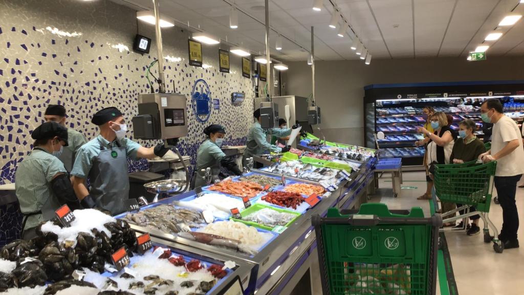 Una pescadería de Mercadona.