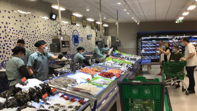 Pescadería en un Mercadona de Galdakao.