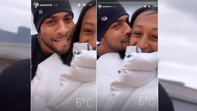 Ana Peleteiro con su nuevo novio.