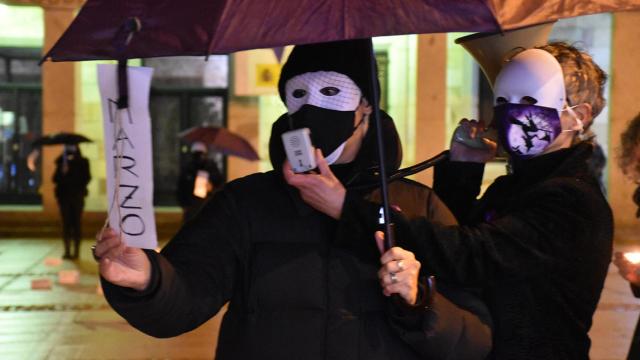 Manifestación del 25-N el año pasado en Zamora