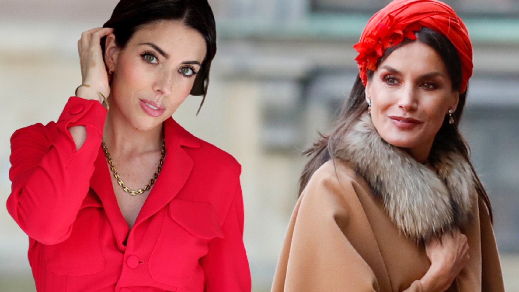 La reina Letizia y Lidia Bedman en un montaje de El Español.