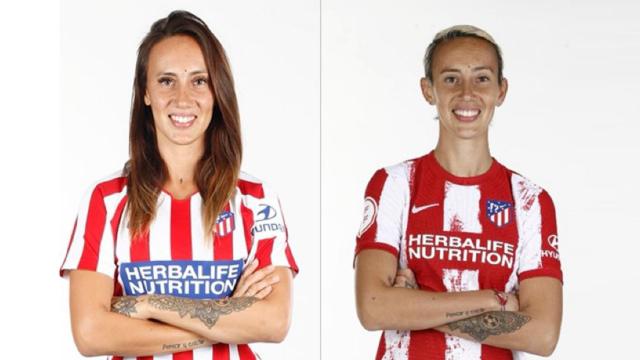 Virginia Torrecilla, con la camiseta del Atlético de Madrid
