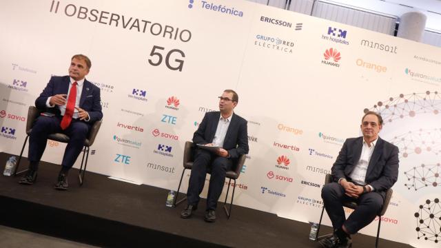 Imagen de la mesa redonda ' El 5G en la digitalización del territorio nacional', en la primera jornada del II Observatorio 5G.