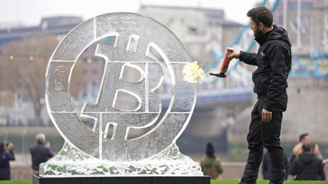 Logotipo del bitcoin.