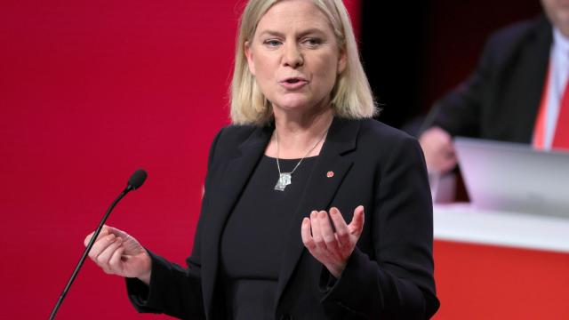 Magdalena Andersson, ya ex primera ministra de Suecia.
