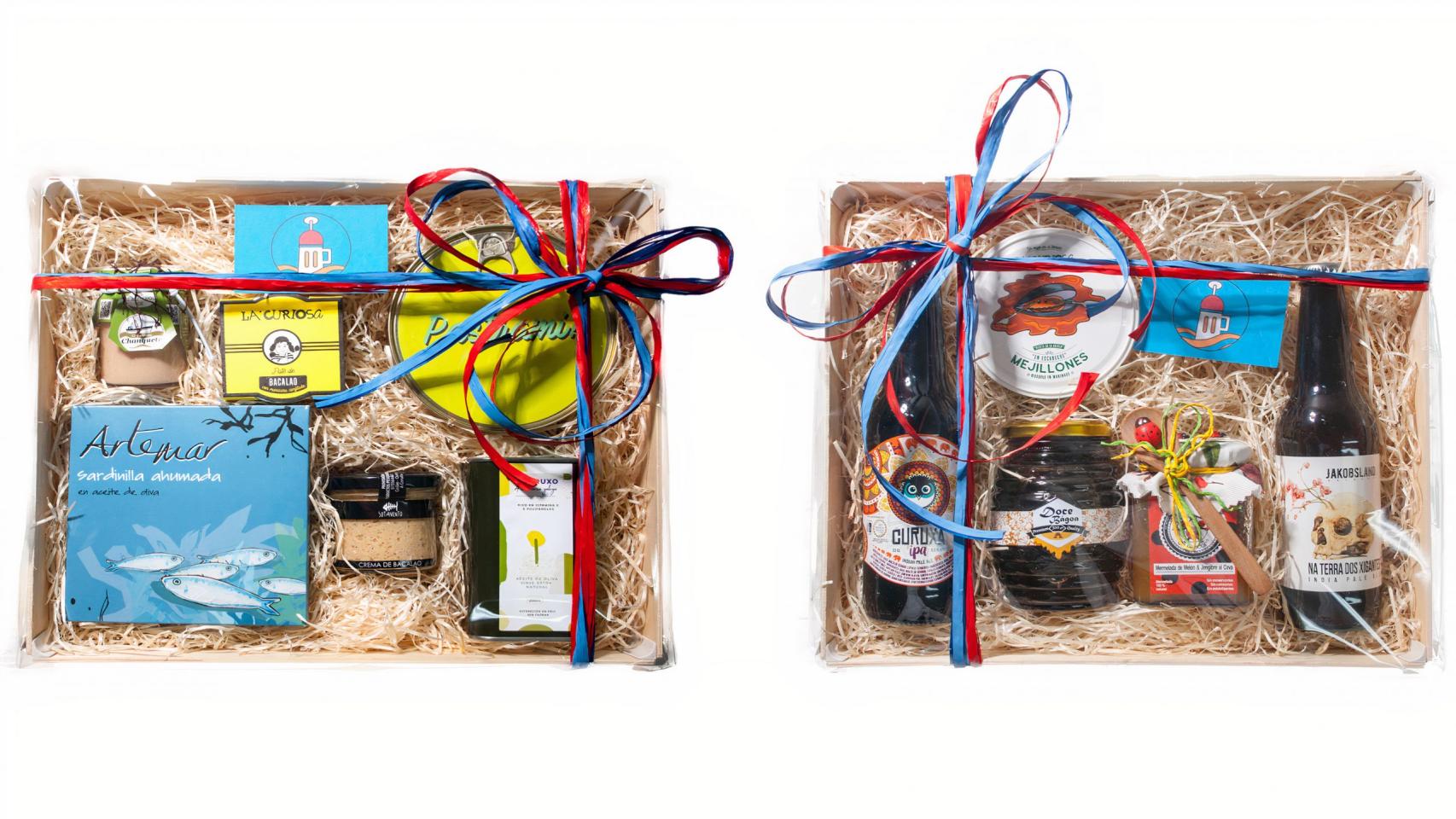 Cestas de productos variados de Los Maruxiños.