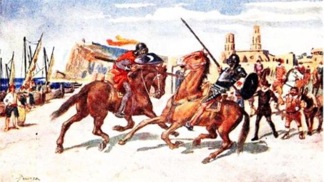 Ilustración de Jaume Pahissa para la lujosa edición del Quijote de Miquel Seguí de 1897.