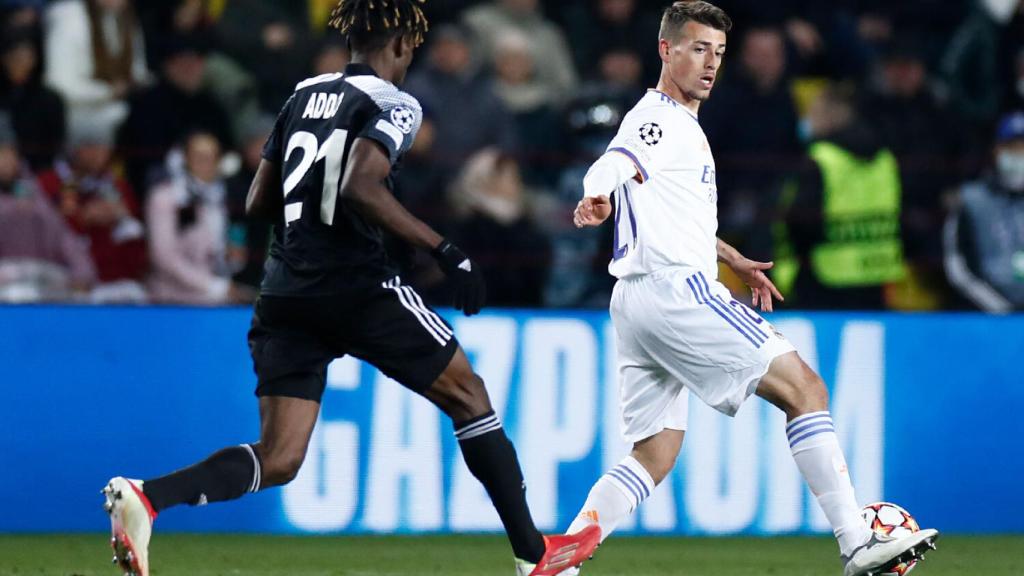 Antonio Blanco, durante el partido ante el Sheriff Tiraspol