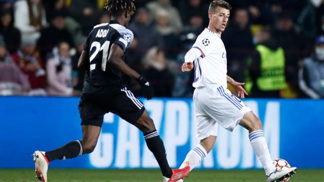 Antonio Blanco, durante el partido ante el Sheriff Tiraspol.