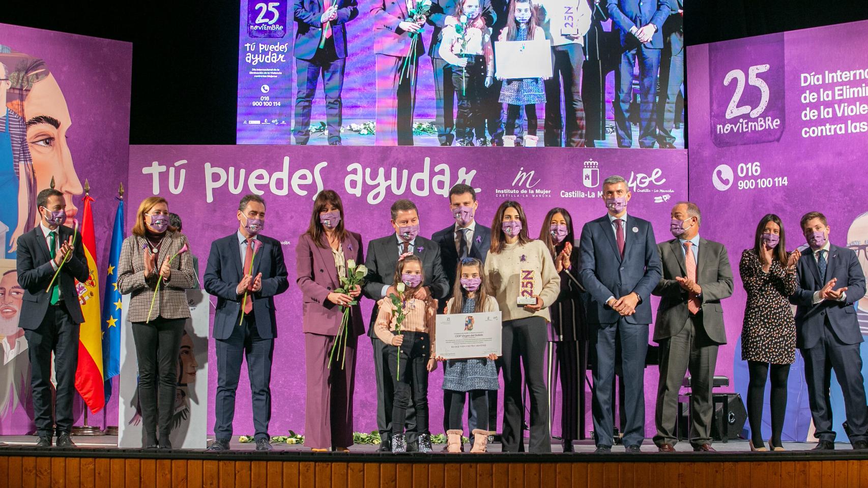 Acto por el Día Internacional contra la Violencia Machista en Fuensalida (Toledo). Foto: JCCM