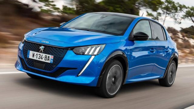 El coche eléctrico Peugeot e-208.