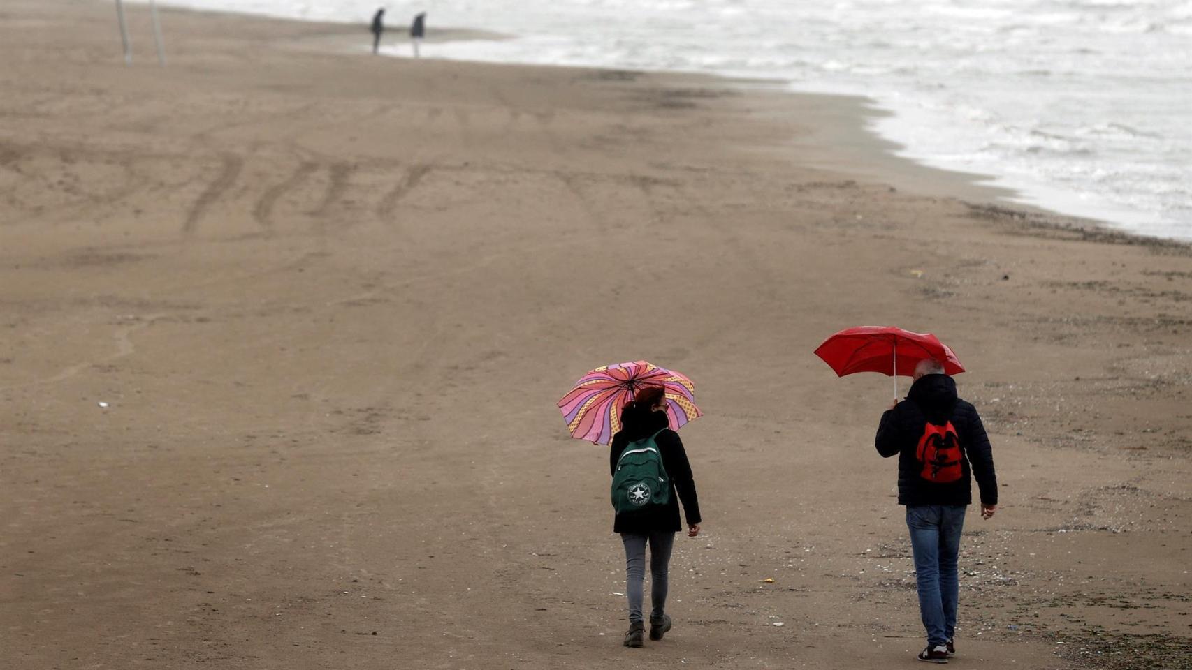 Fuertes vientos y lluvia en la Comunidad Valenciana para este fin de semana.