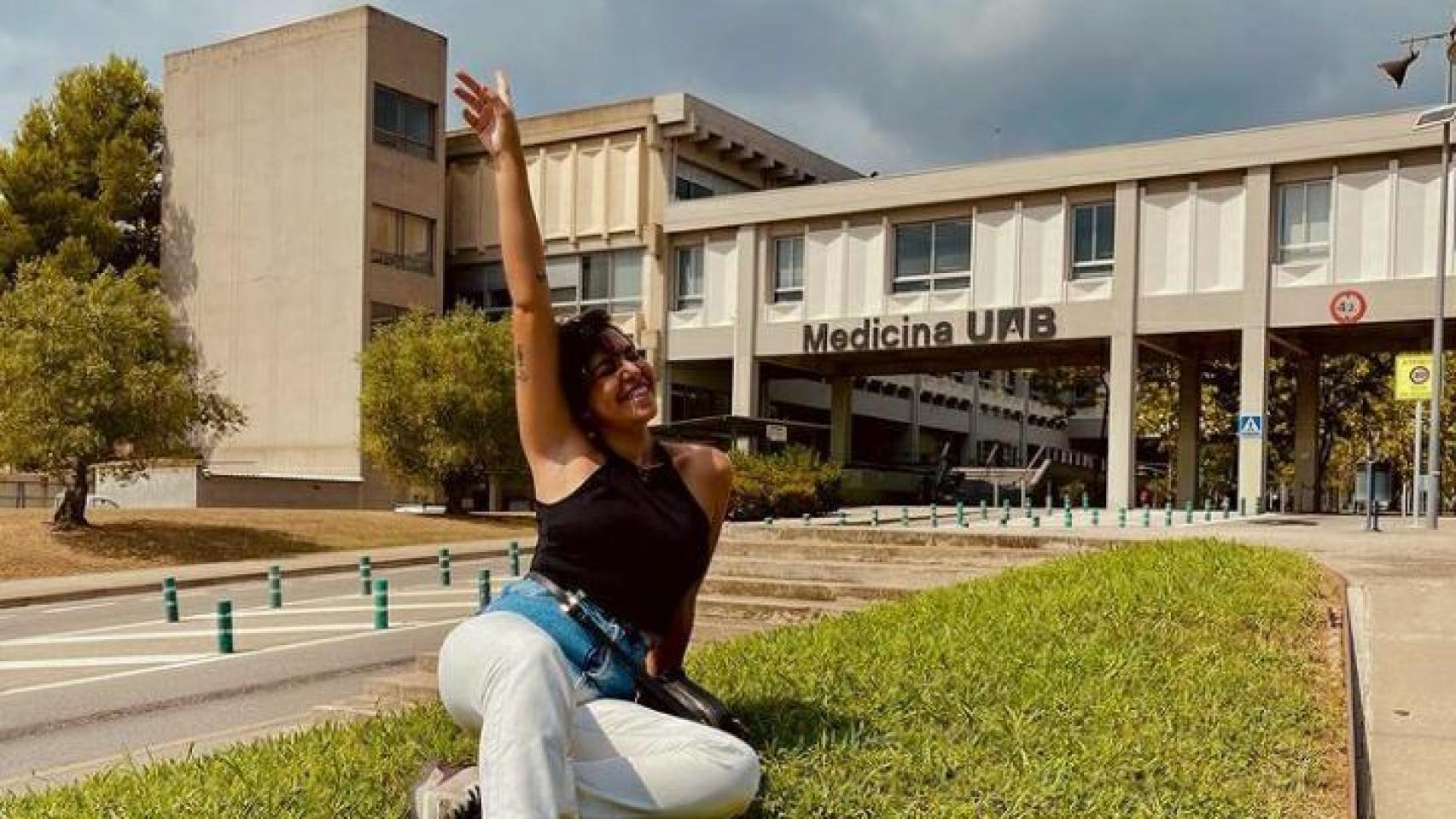Fátima Pareja, estudiante andaluza de Enfermería en la Universidad Autónoma de Barcelona.