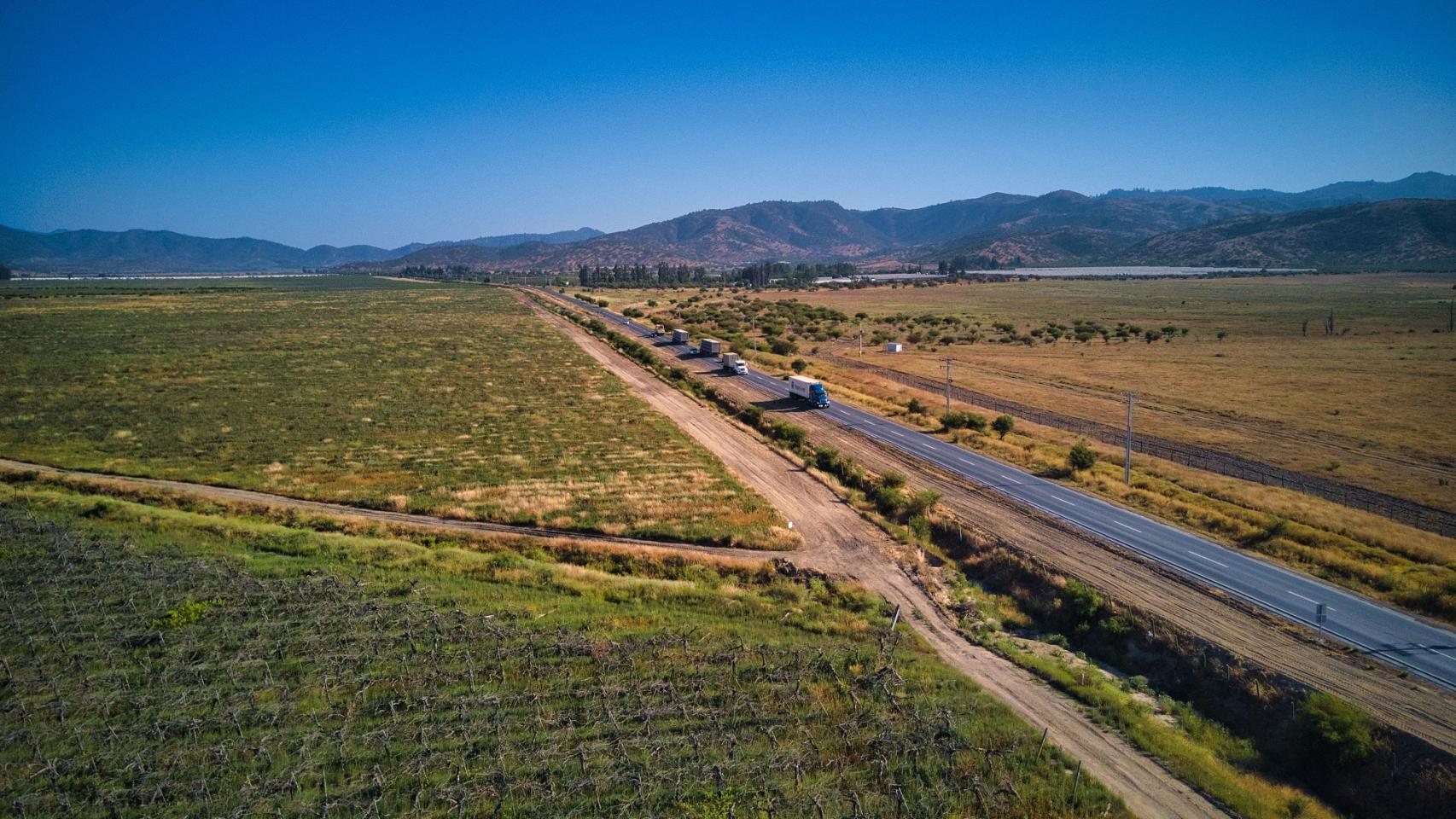 Imagen de la Ruta de la Fruta en Chile.