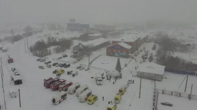 Las operaciones de rescate en la mina.