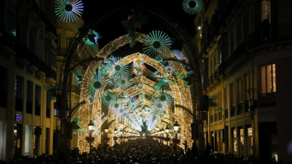 Luces de Navidad de 2019 a 2021.