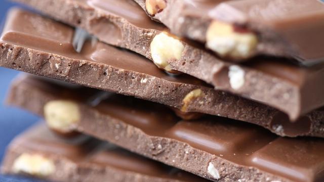 Unas tabletas de chocolate.