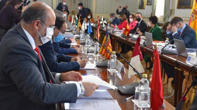 Martínez Guijarro en la reunión con la ministra Isabel Rodríguez.