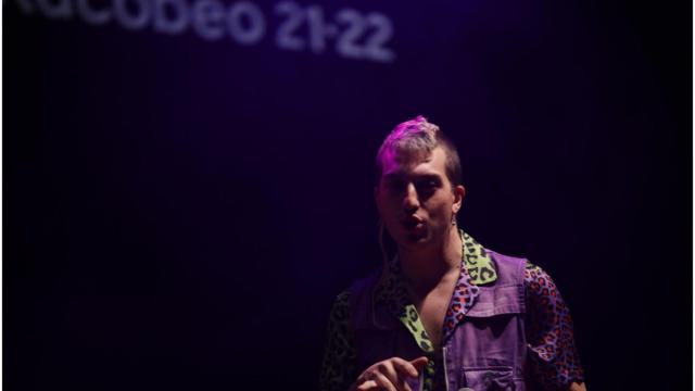 Ortiga en su concierto en el Palexco de A Coruña.