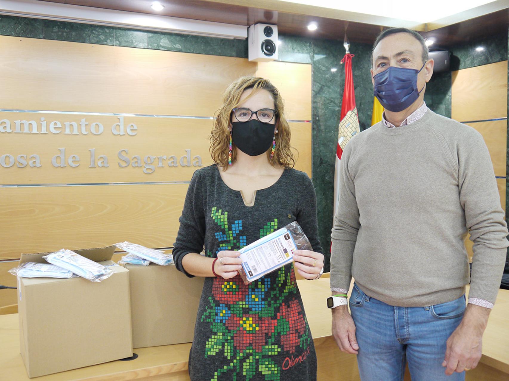 Mascarillas para colegios de Carbajosa de la Sagrada