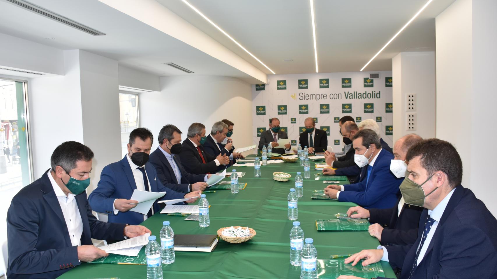 Consejo rector de Caja Rural de Zamora celebrado en la oficina de Plaza de España