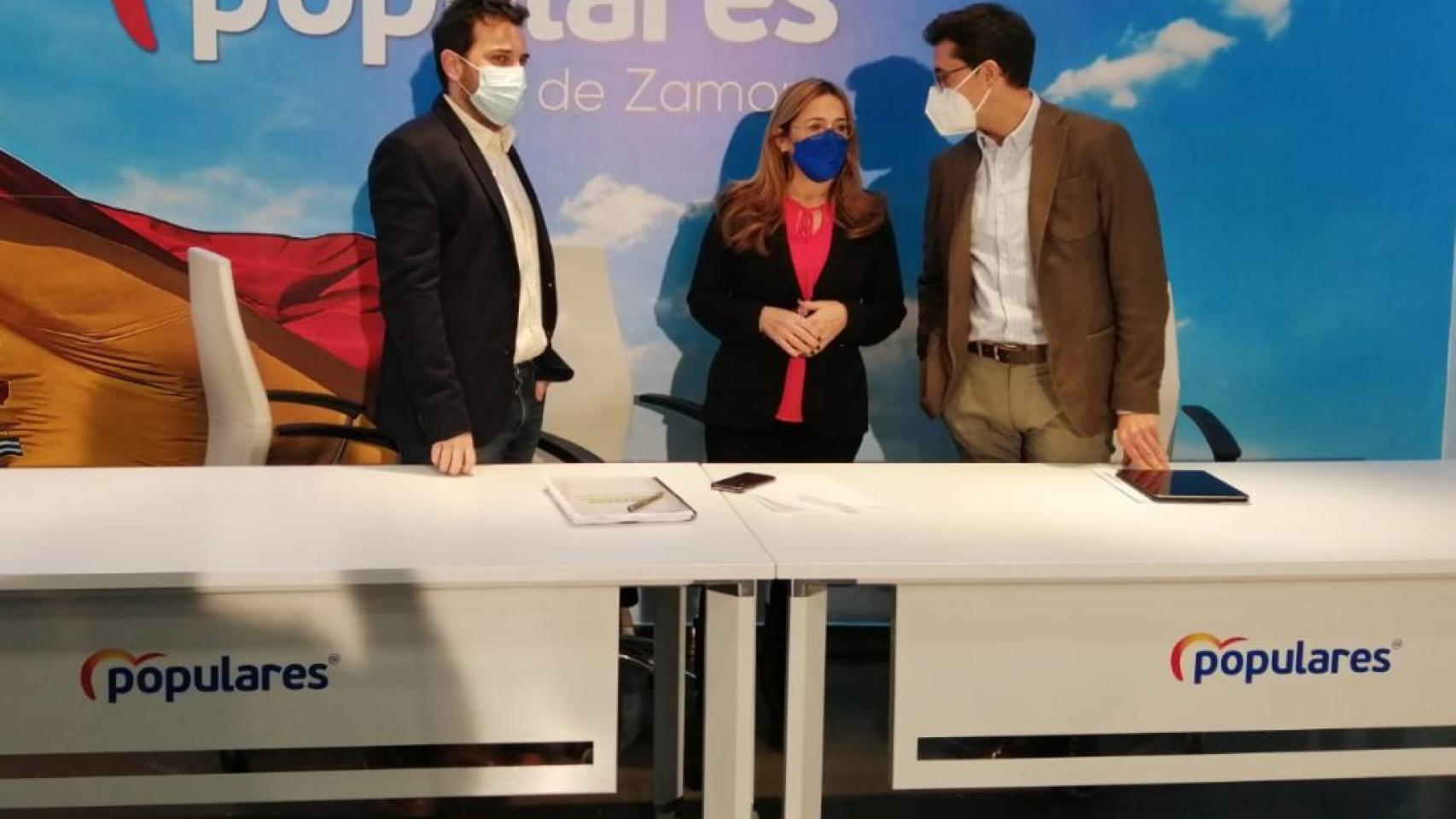 Mayte Martín Pozo, Víctor López de la Parte y David Ángel García