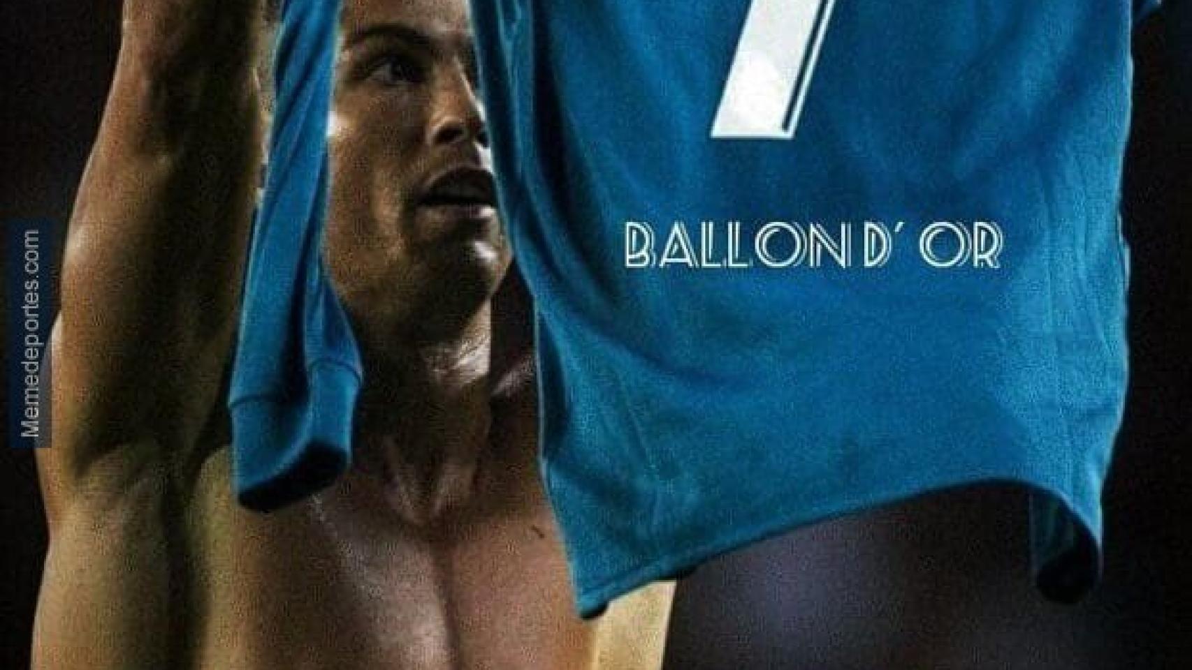 Meme del Balón de Oro 2021