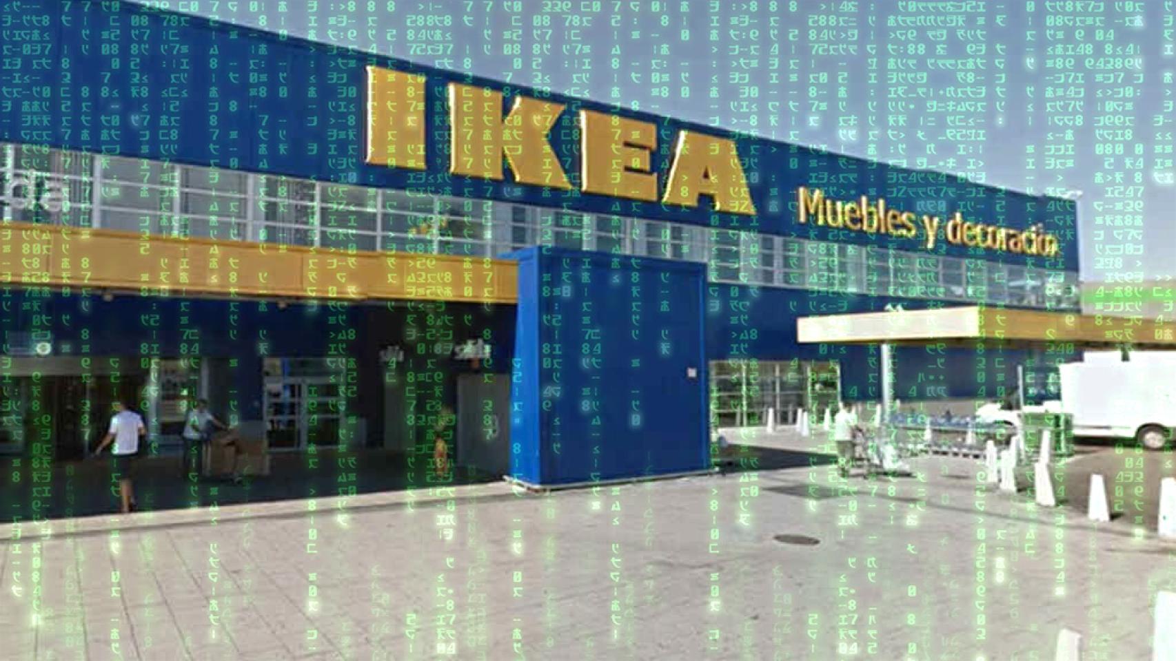 Ikea con glifos y dígitos.