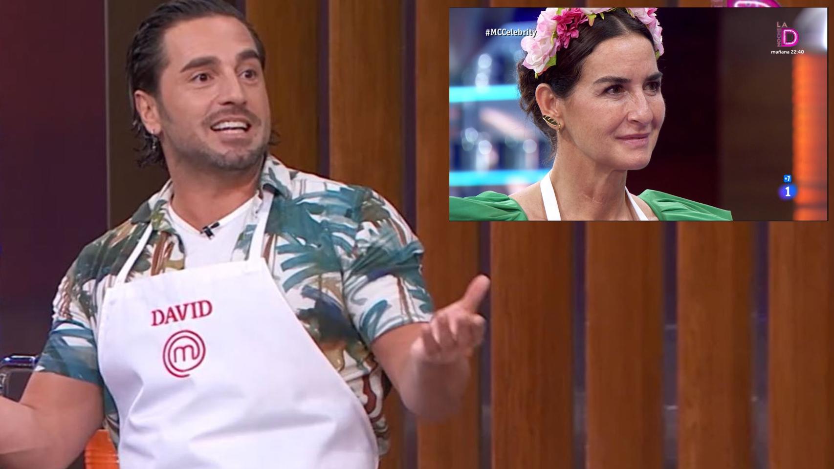 David Bustamante y Belén López en montaje de BLUPER.